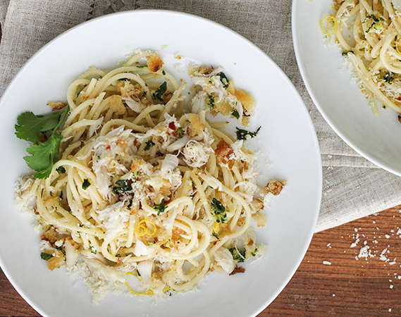 Crab Pasta with Gremolata