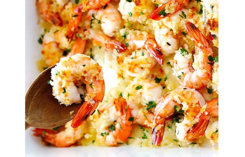 Garlicky Baked Shrimp