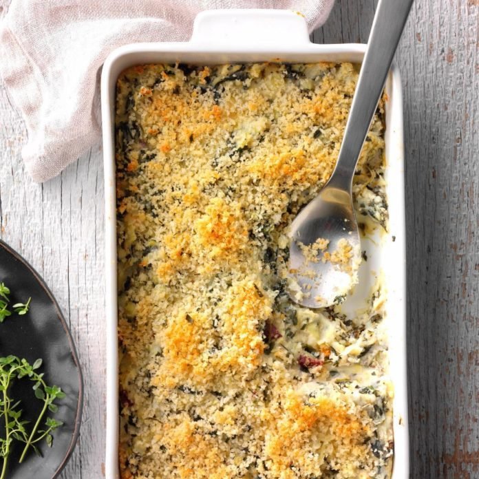 Greek Mashed Potato Casserole