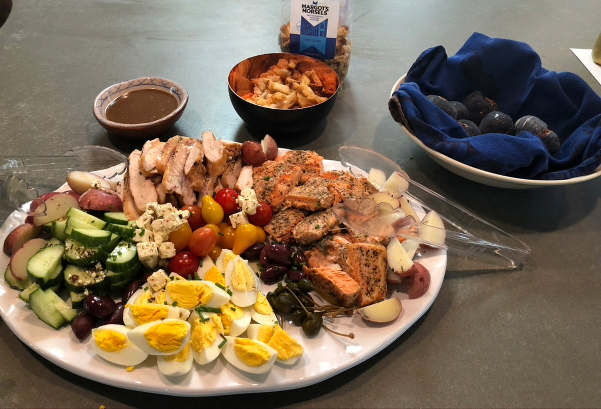 Composed Mediterranean-ish Salad