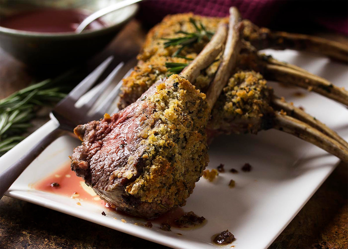 Rack of Lamb with Parmesan-Herb Crust