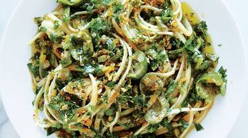 Linguine with Green Olive Sauce