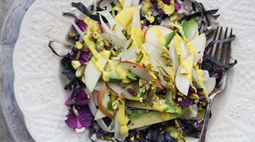 Crisp Apple & Fennel Winter Salad with Turmeric Dressing