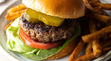 Hamburger on the Grill