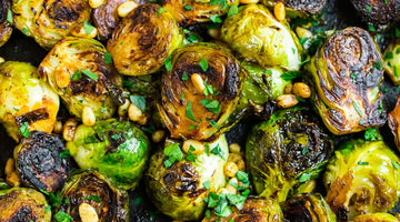 Sautéed Brussels Sprouts with Bacon and Toasted Pine Nuts