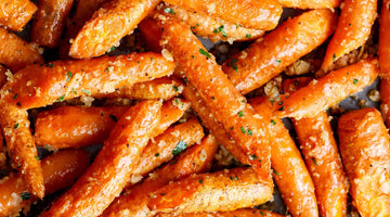 Parmesan Roasted Carrots with Crazy Crumb Sprinkle
